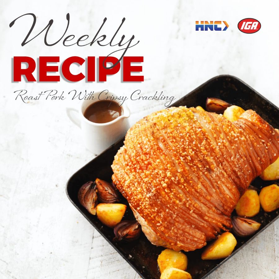 Weekly Recipe: Roast Pork With Crispy Crackling