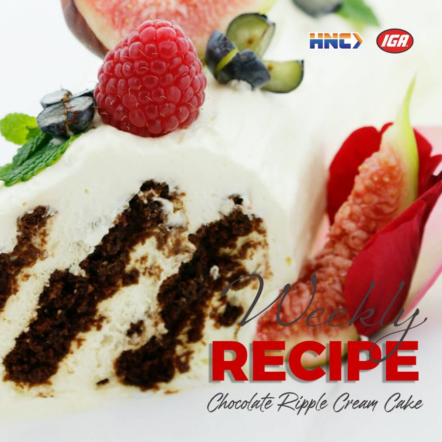 Weekly Recipe: Chocolate Ripple Cream Cake