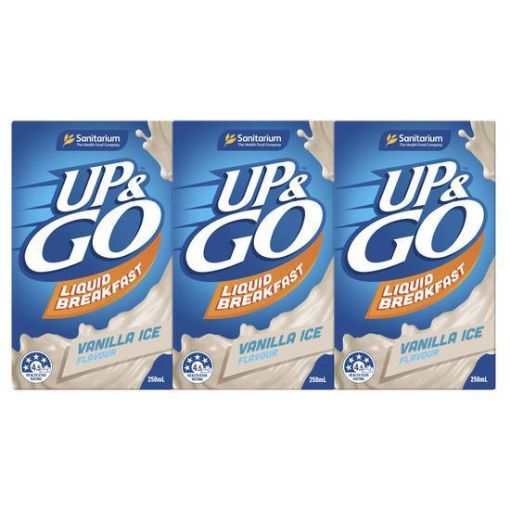Picture of Sanitarium Up&Go Liquid Breakfast Vanilla Ice 250Ml