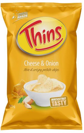 Picture of Thins Chips Cheese Onion 175Gm