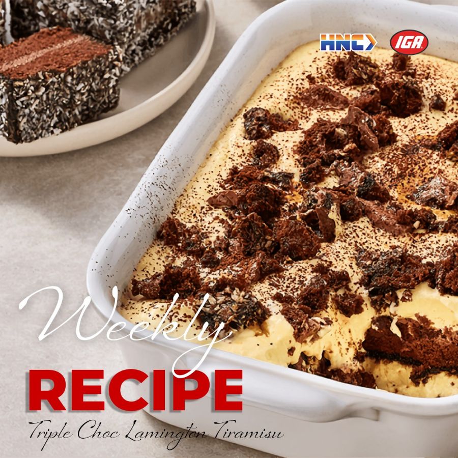 Weekly Recipe: Triple Choc Lamington Tiramisu