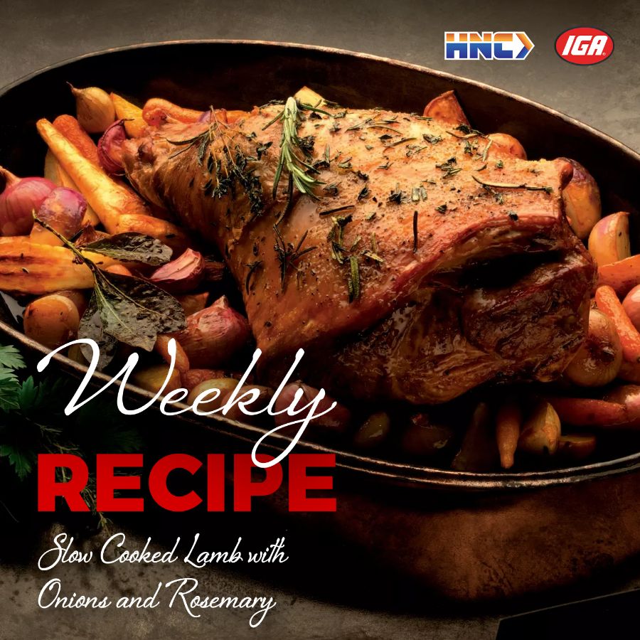 Weekly Recipe: Slow Cooked Lamb with Onions and Rosemary