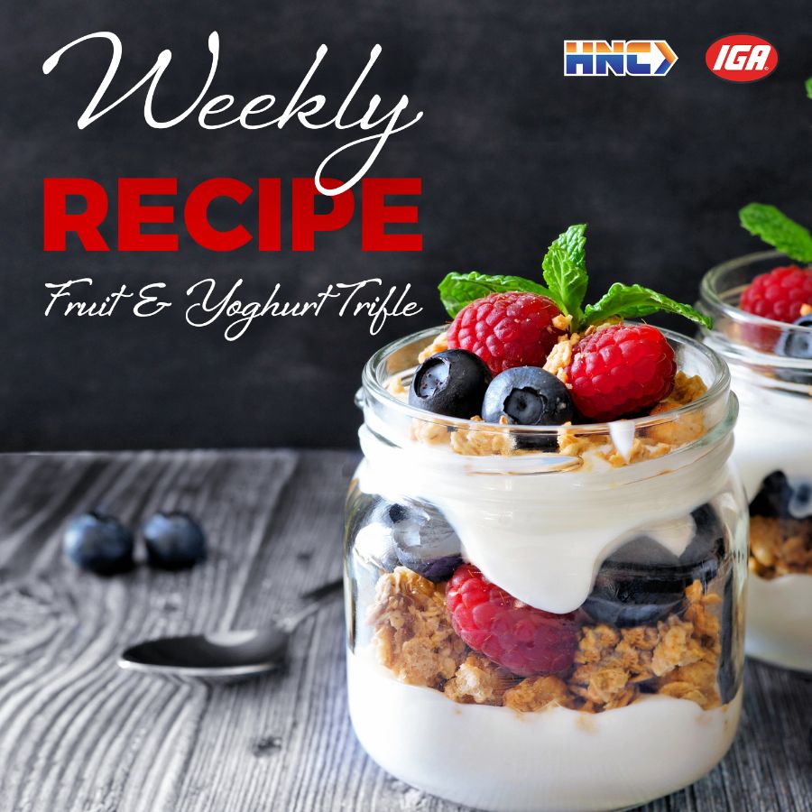 Weekly Recipe: Fruit & Yoghurt Trifle