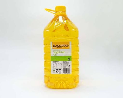 Picture of Black & Gold Oil Vegetable 4L