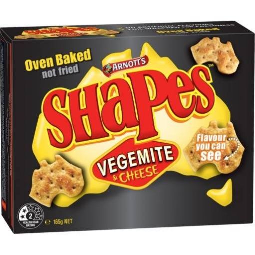 Picture of Arnotts Shapes Vegetables & Cheese 165Gm