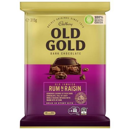 Picture of Cadbury Old Gold Rum & Raisin Block 315G