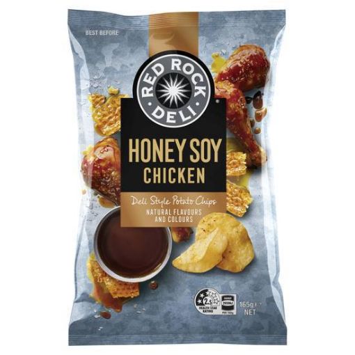 Picture of Red Rock Deli Potato Chips Honey Soy Chicken 165G