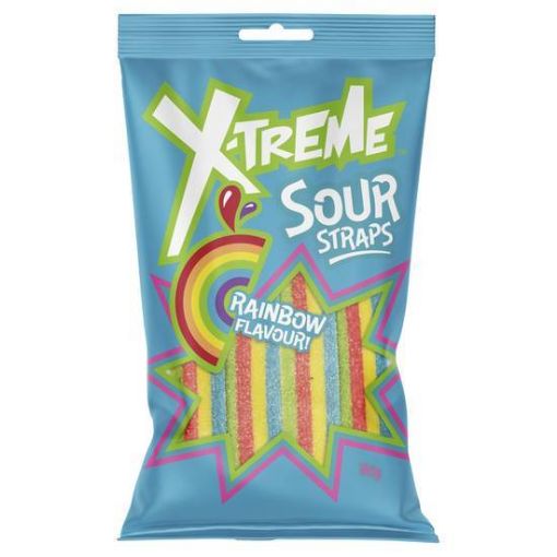 Picture of X-Treme Sour Straps Rainbow 160G