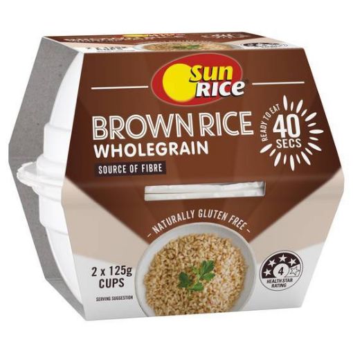 Picture of Sunrice Brown Large Rice 2 Pack 250Gm