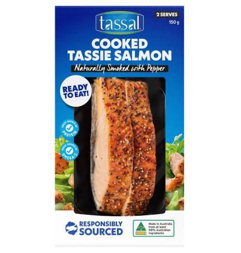 Picture of Tassal Salmon Smoked Pepper Cooked 150Gm