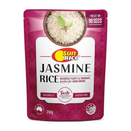 Picture of Sunrice Microwave Jasmine Rice In 90 Seconds 250G