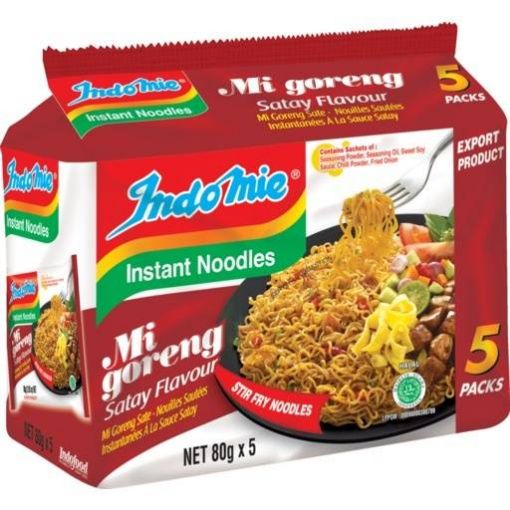Picture of Indomie Instant Noodle Satay 5X80gm