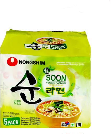 Picture of Nongshim Soon Veggie Ramyun 5 Pack 112G