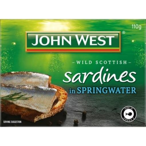 Picture of John West Sardine Spring Water 110Gm