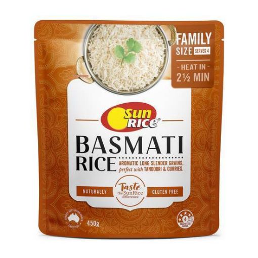 Picture of Sunrice Indian Basmati Microwave 450Gm