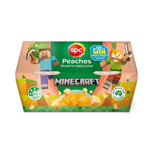 Picture of Spc Diced Peaches In Juice Fruit Cups (4 Pack) 120G