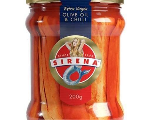 Picture of Sirena Tuna Fillets In Extra Virgin Olive Oil & Chilli 200G