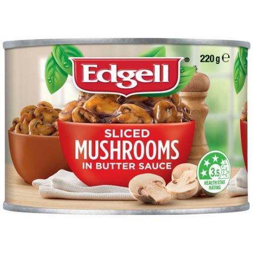Picture of Edgell Sliced Mushrooms In Butter Sauce 220G