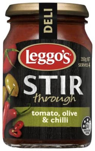 Picture of Leggo's Tomato, Olive & Chilli Stir Through Sauce 350G