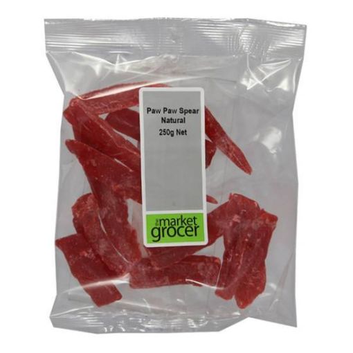 Picture of The Market Grocer Dried Paw Paw Spears 250G