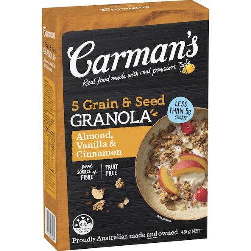 Picture of Carman's Grain Almond & Vanilla 450Gm