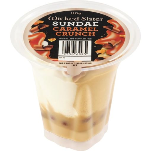 Picture of Wicked Sister Sundae Caramel Crunch 110G