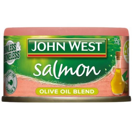 Picture of John West Tempters Salmon Olive Oil 95Gm