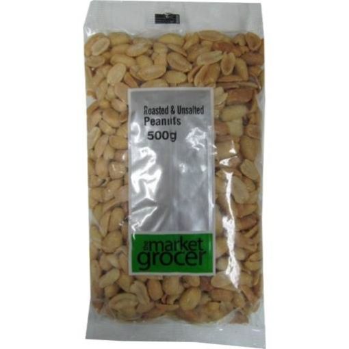 Picture of The Market Grocer Unsalted Peanuts 500G