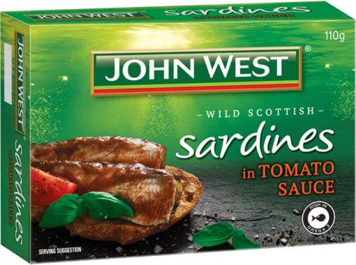 Picture of John West Sardines Tomato Sauce 110Gm