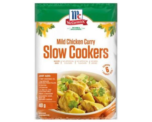 Picture of Mccormick Slow Cooker Mild Chicken Curry 40G