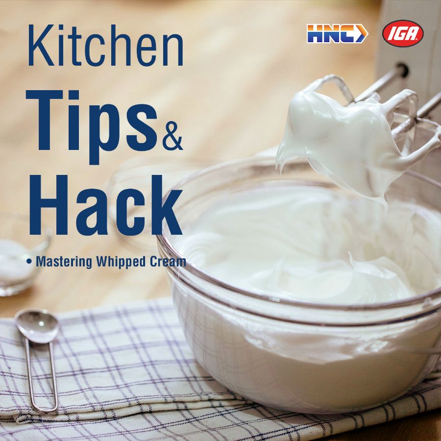 Kitchen Tips & Hacks: Mastering Whipped Cream