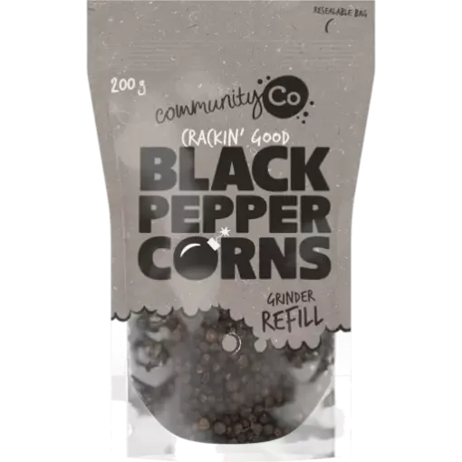 Picture of Community Co Black Pepper Corns Grinder Refill 200G