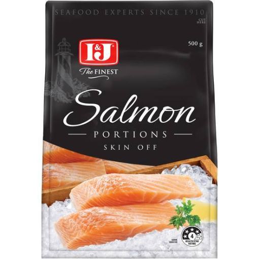 Picture of I&J Salmon Portion Skin Off 500Gm
