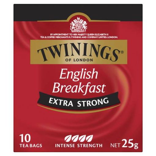 Picture of Twinings English Breakfast Extra Strong Tea Bags (10 Pack) 25G