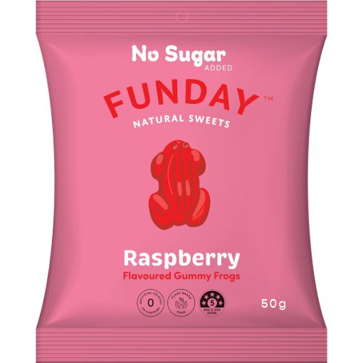 Picture of Funday Raspberry Gummy Frogs 50G