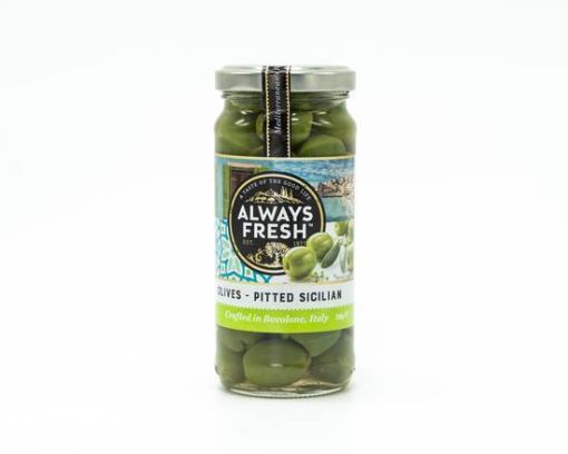 Picture of Always Fresh Sicilian Olives Pitted 230G